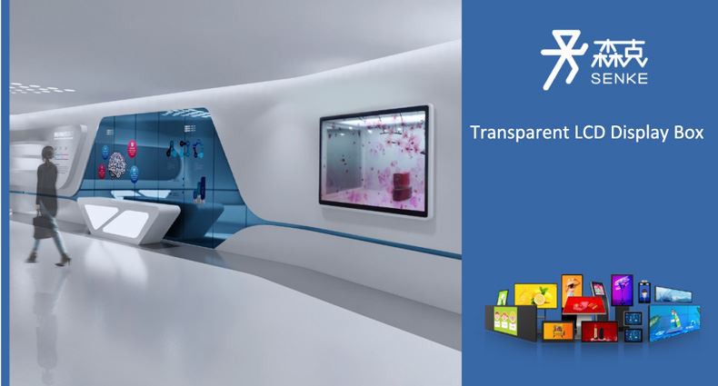 Novo design--Caixa de exibição LCD transparente